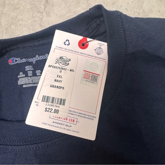 Champion West Virginia Grandpa shirt XXL new with tags - Picture 5 of 6